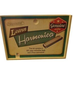 Hinkler Learn Harmonica Kit - Teal and Cream